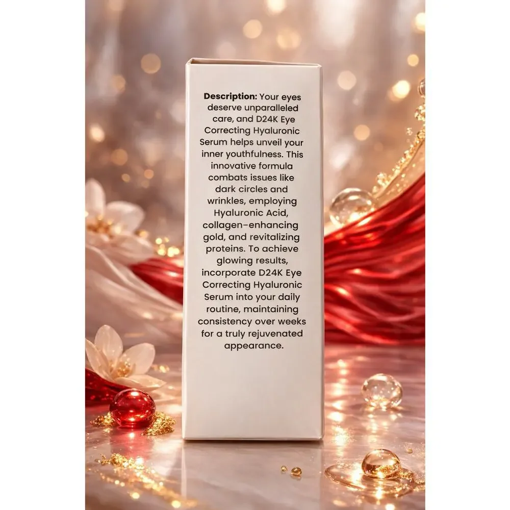 D24K Cosmetics - Eye Correcting Hyaluronic Serum - 1 fl oz/ 30 mL